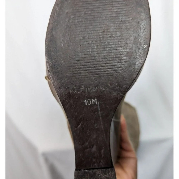 Vintage Y2K Steven by Steve Madden 10 M Leather Tall Riding Boots Wedge Heels - Picture 14 of 15